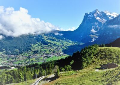 swiss alps biking views