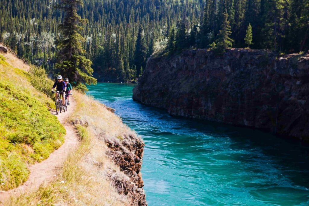 yukon biking scenery