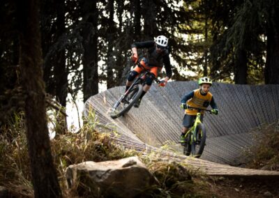 Kid riding Engadine