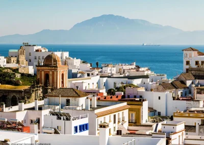 overlooking Andalusia and the sea