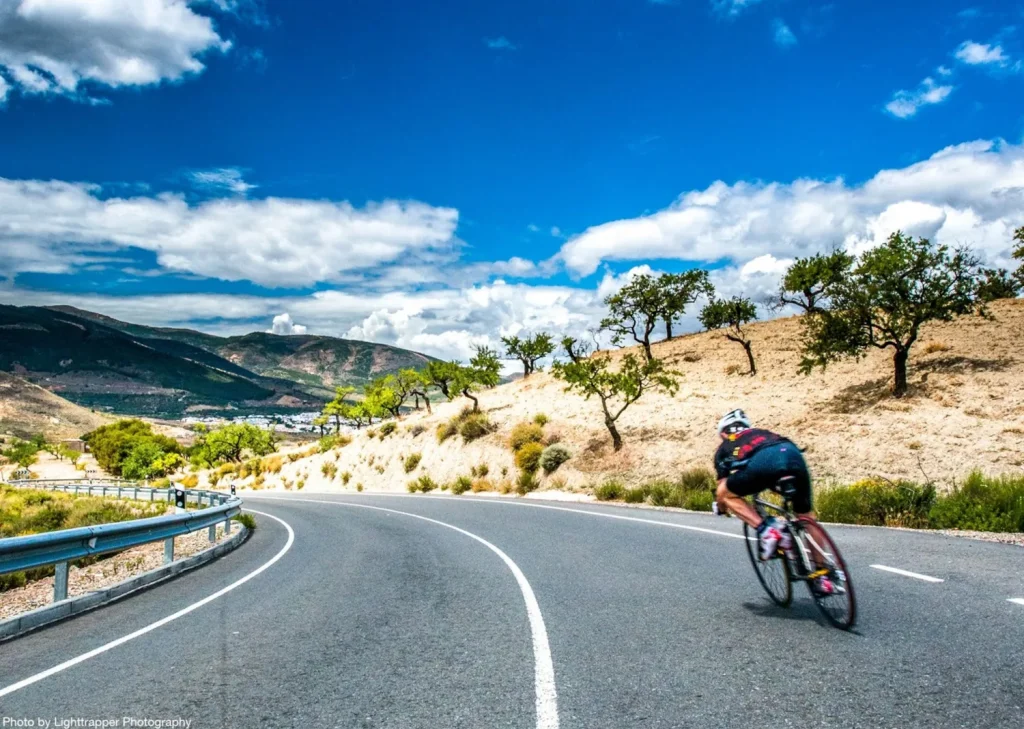 Road cyclist in Bilbao