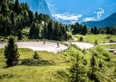 riding twisting roads in Italy
