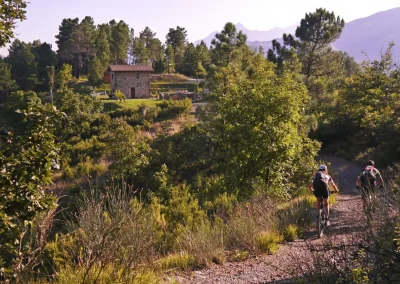 cyclists on path near Rome