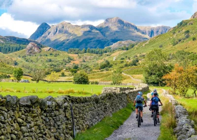 riding an old path in English countryside